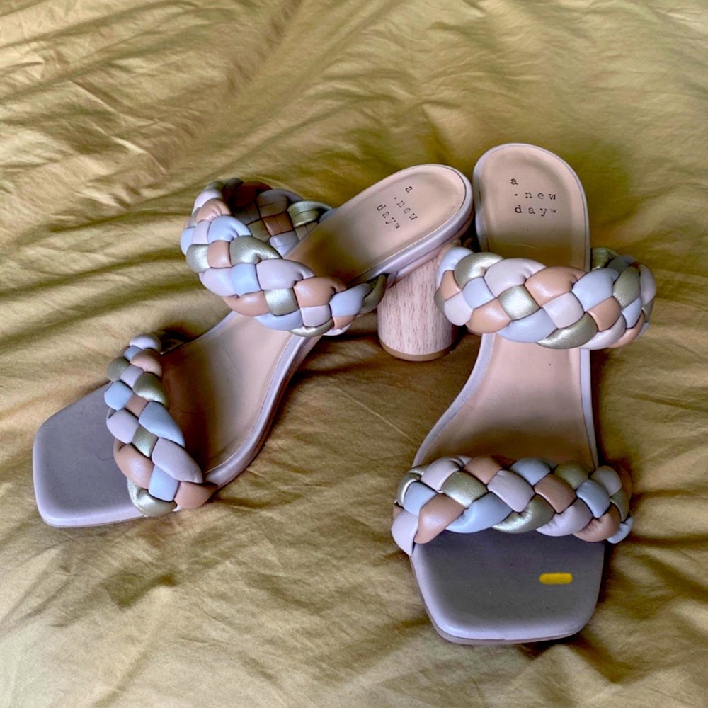 A New Day - Braided Block Heel Size 6